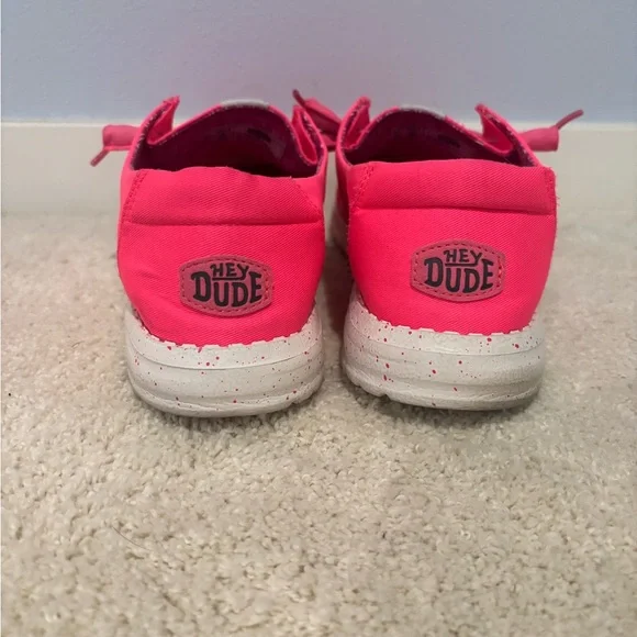 Hey Dude Neon Pink Loafers - Picture 4 of 6